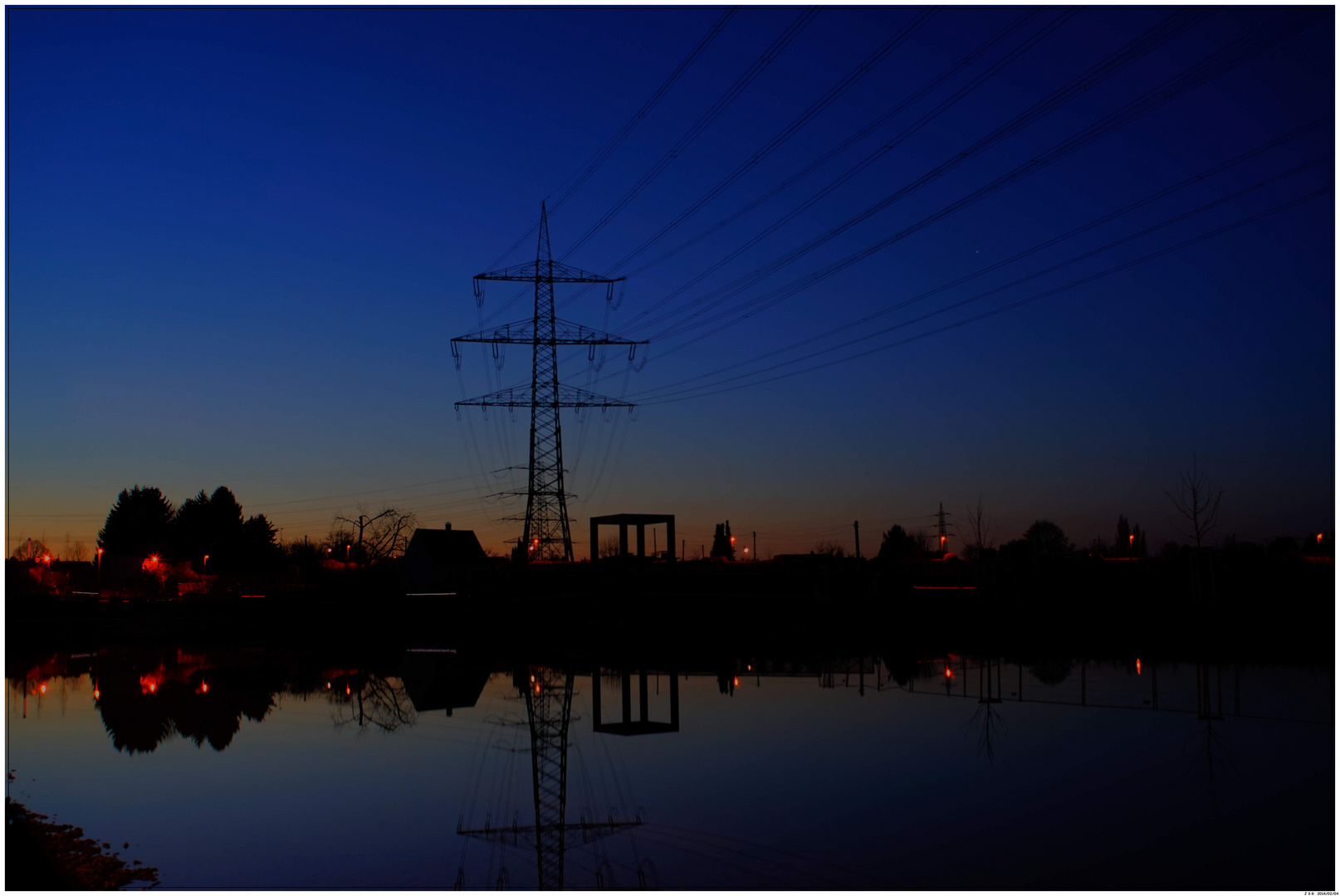 Niederfeldsee am Abend