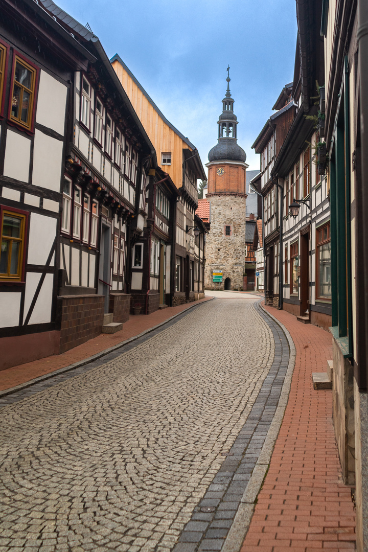 Niedergasse in Stolberg im Harz