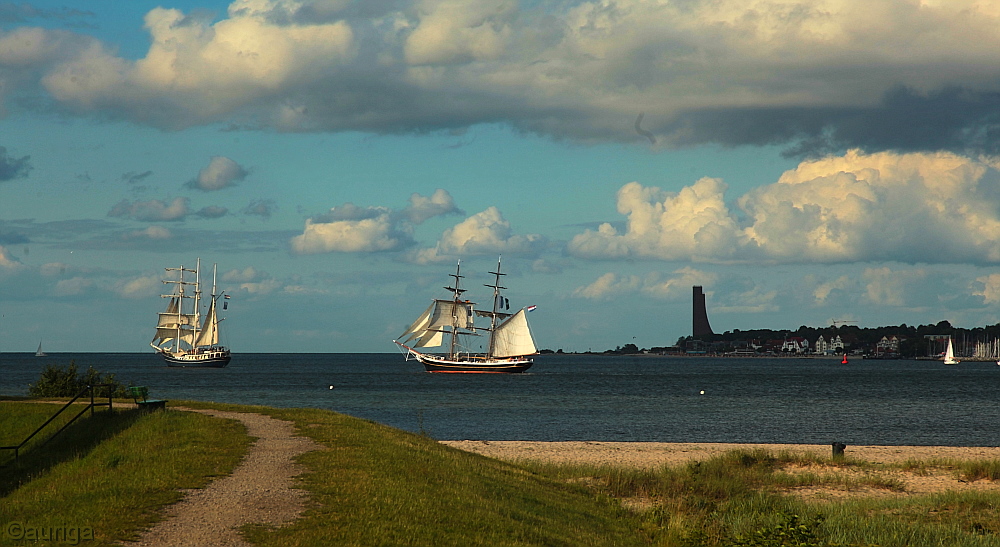 Niederländische Segler auf der Kieler Förde