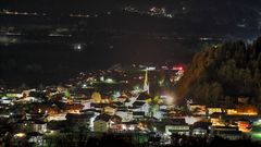 Niederndorf in Tirol bei Nacht