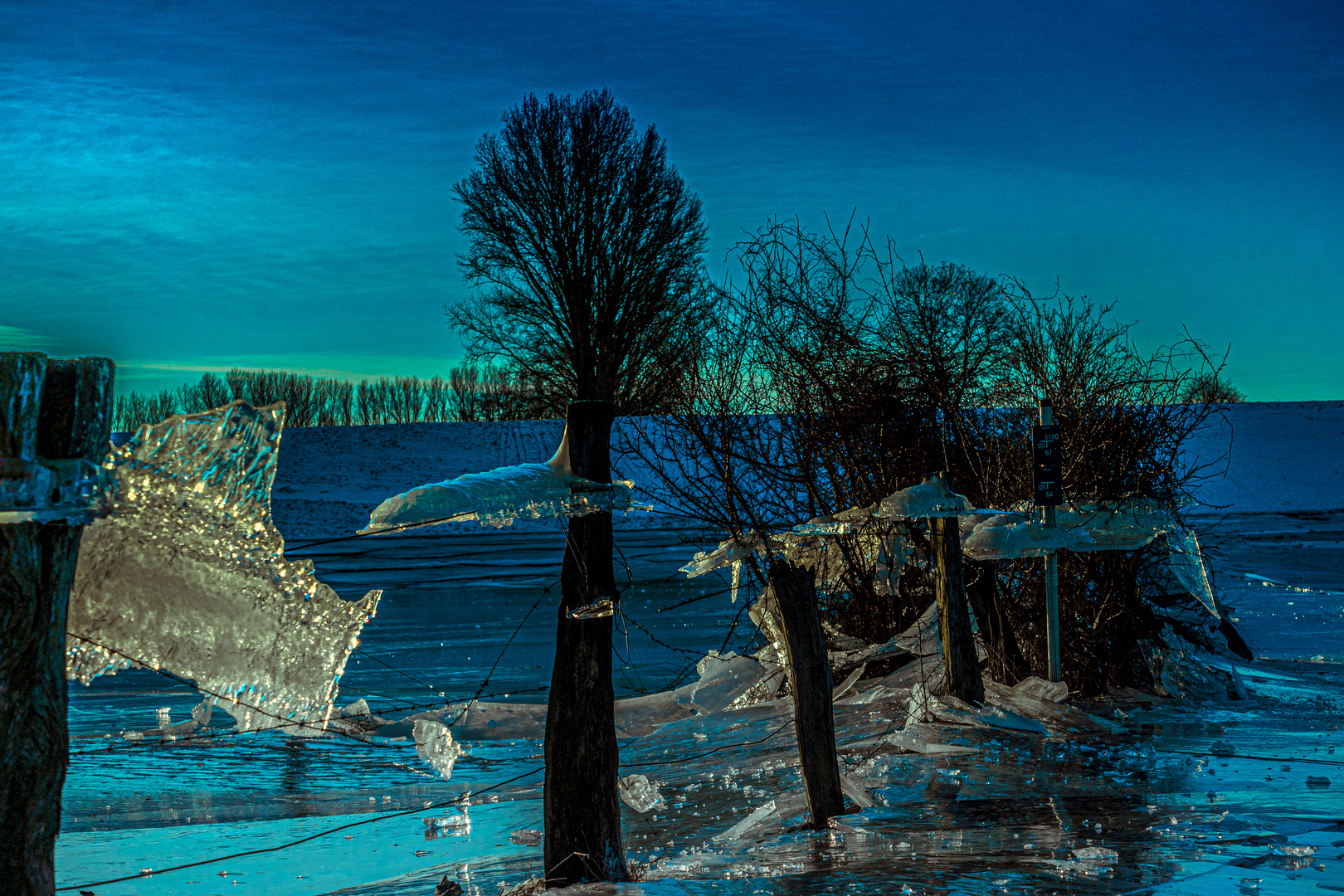 Niederrhein Winterhochwasser 