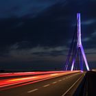 Niederrheinbrücke Wesel bei Nacht