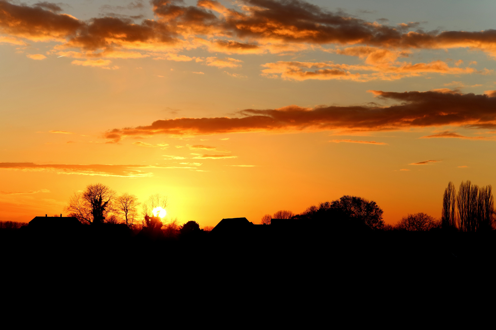 Niederrheinischer Sonnenuntergang