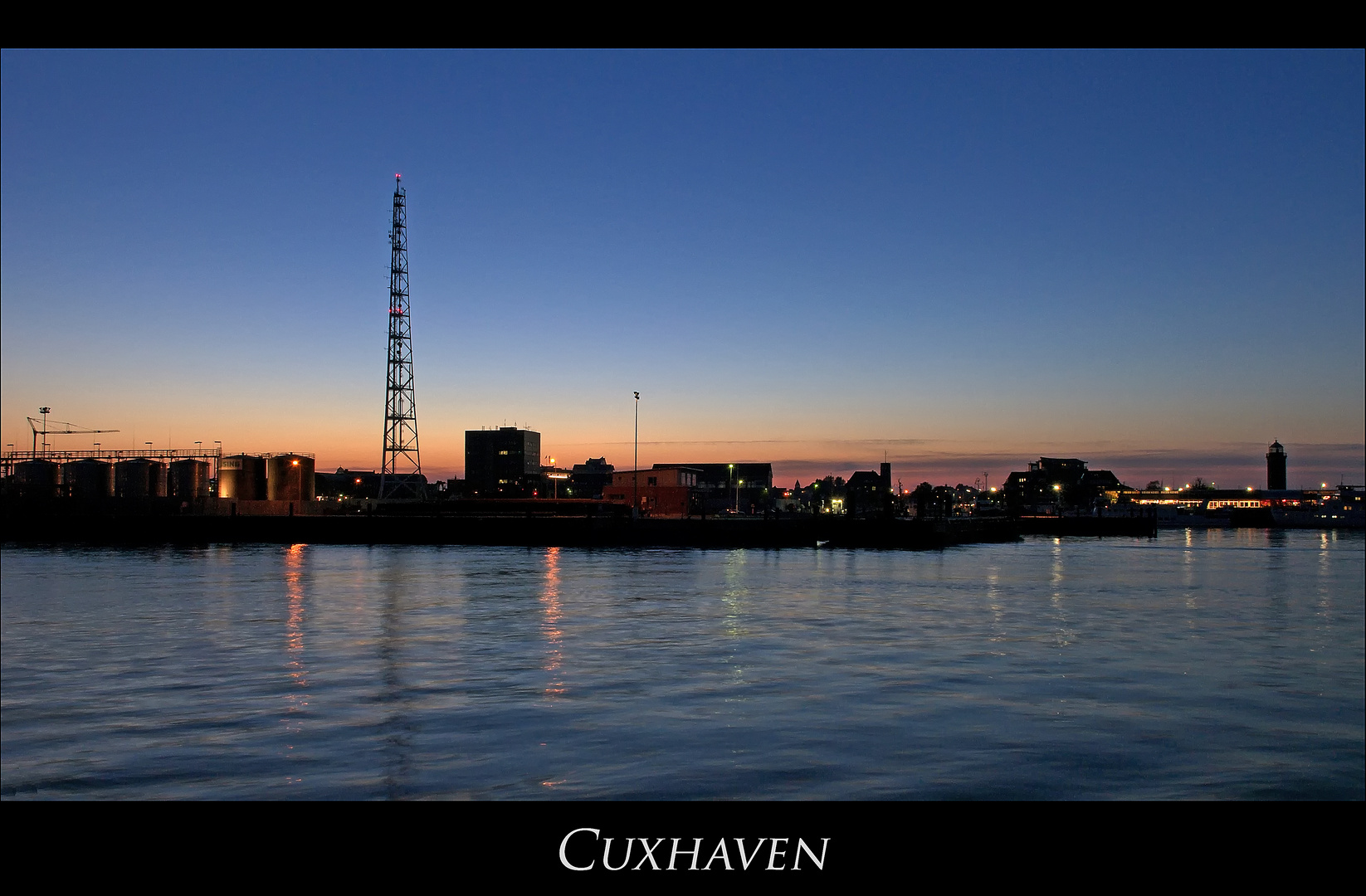 Niedersächsische - Impressionen " Cuxhaven bei Nacht..."