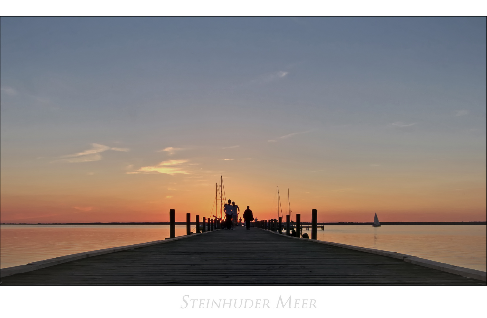 Niedersächsische - Impressionen " Sonnenuntergang am Steinhuder Meer..."