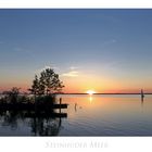 Niedersächsische - Impressionen " Sonnenuntergang am Steinhuder Meer..."