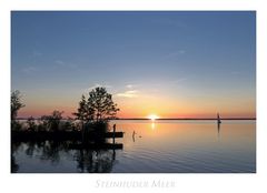 Niedersächsische - Impressionen " Sonnenuntergang am Steinhuder Meer..."