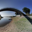 Niedriger Wasserstand am Hullerner Stausee 