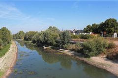 Niedrigwasser, Altrhein, Riedstadt-Erfelden