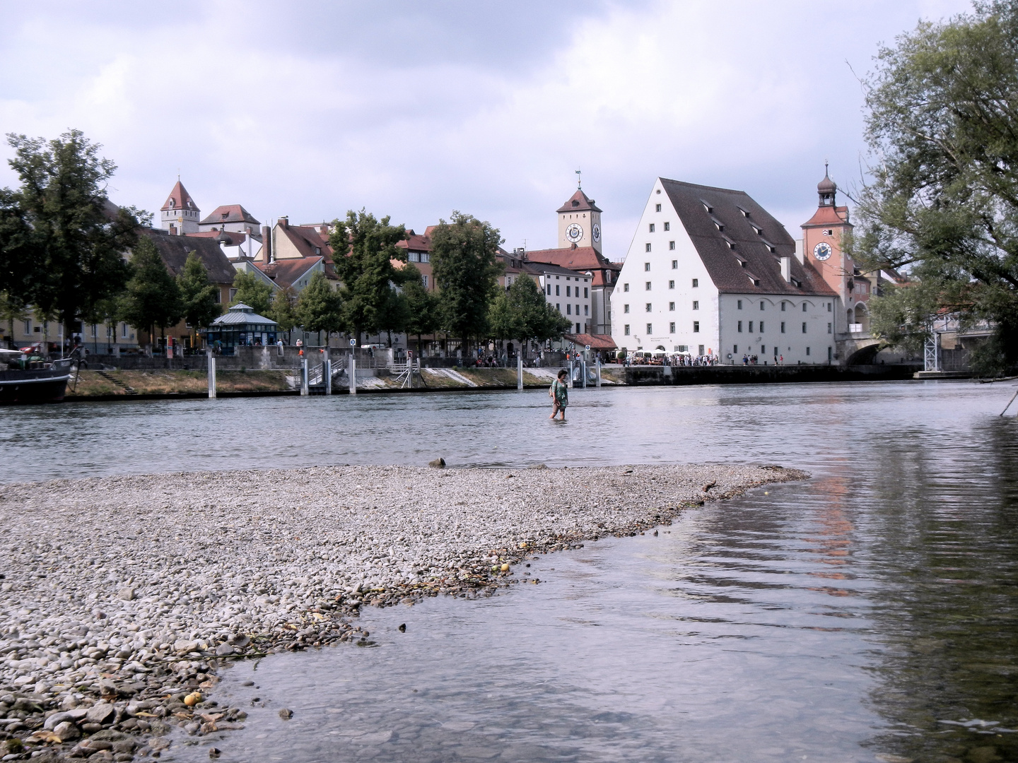 Niedrigwasser an der Donau