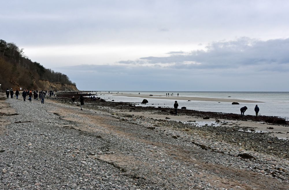 Niedrigwasser bei Wilhelmshöhe am 27.12.2020