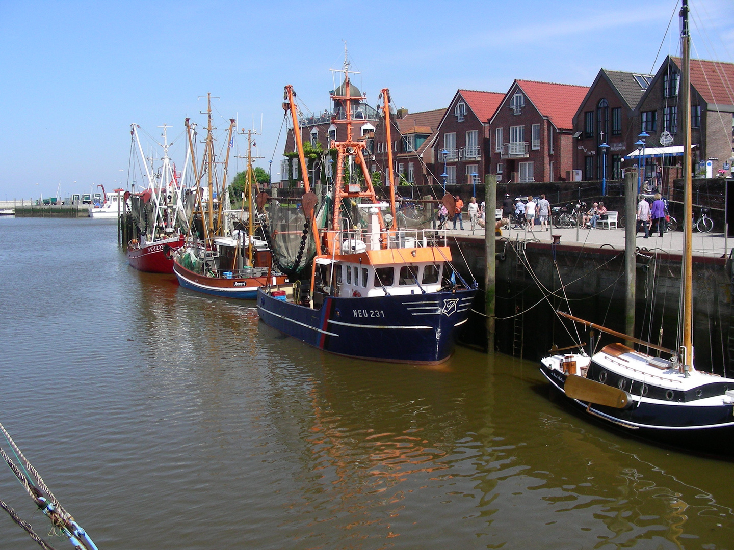 Niedrigwasser im Hafen