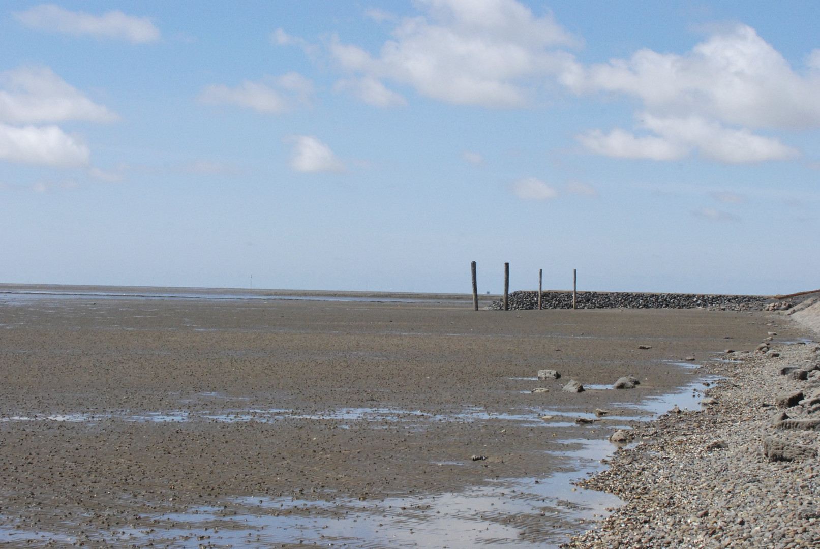 Niedrigwasser im Wattenmeer