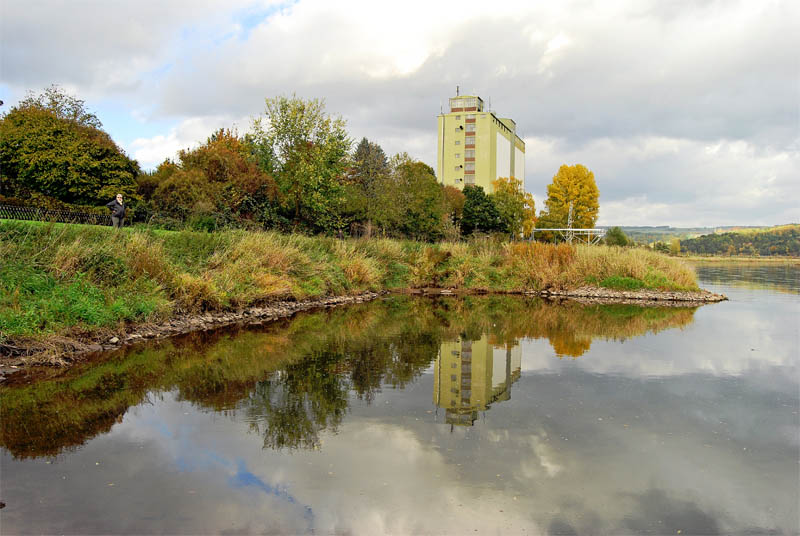 Niedrigwasser in Beverungen