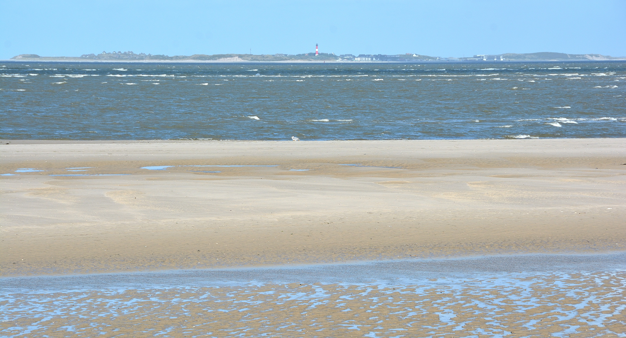 Niedrigwasser zwischen der Amrumer Odde und Hörnum auf Sylt