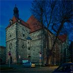 Nienburg (Saale), Südwestseite der Klosterkirche