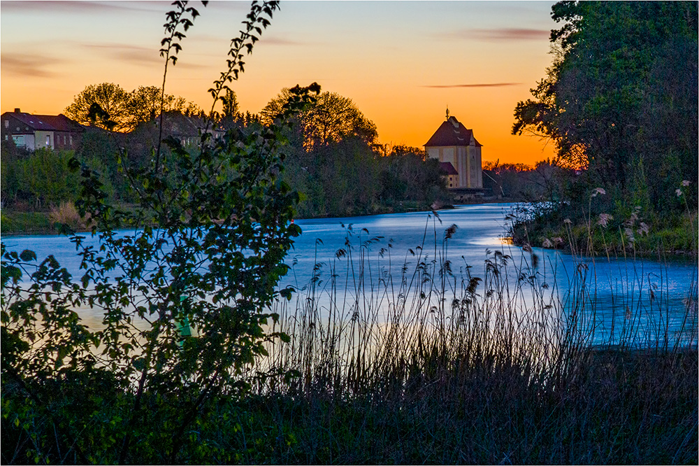 Nienburg wo die Bode in die Saale mündet