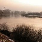 Nienburg/Weser bei Hochwasser