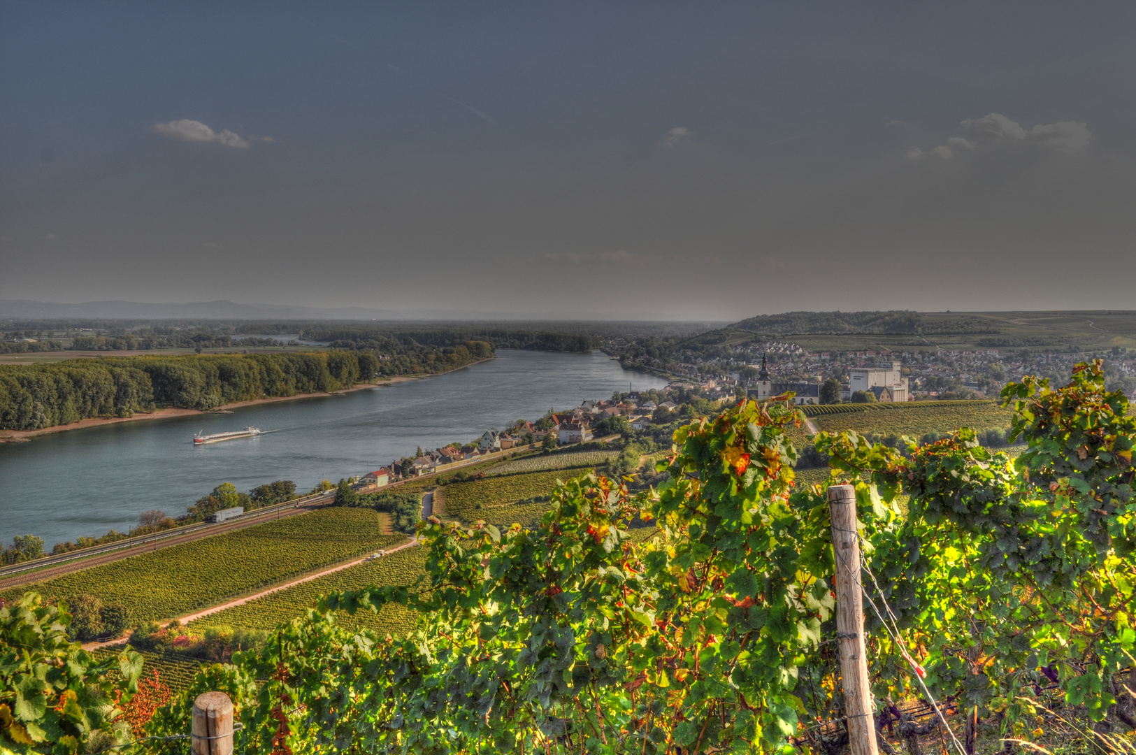 Nierstein am Rhein - Binnenschiffer