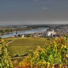 Nierstein am Rhein - Blick über Nierstein