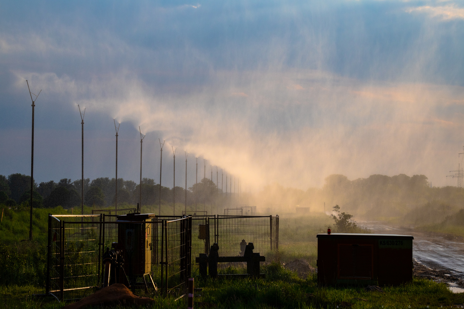 Nieselregen, partiell.