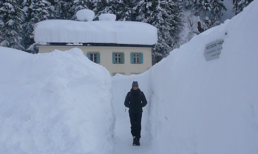 Nietzsche Haus versinkt allmählich