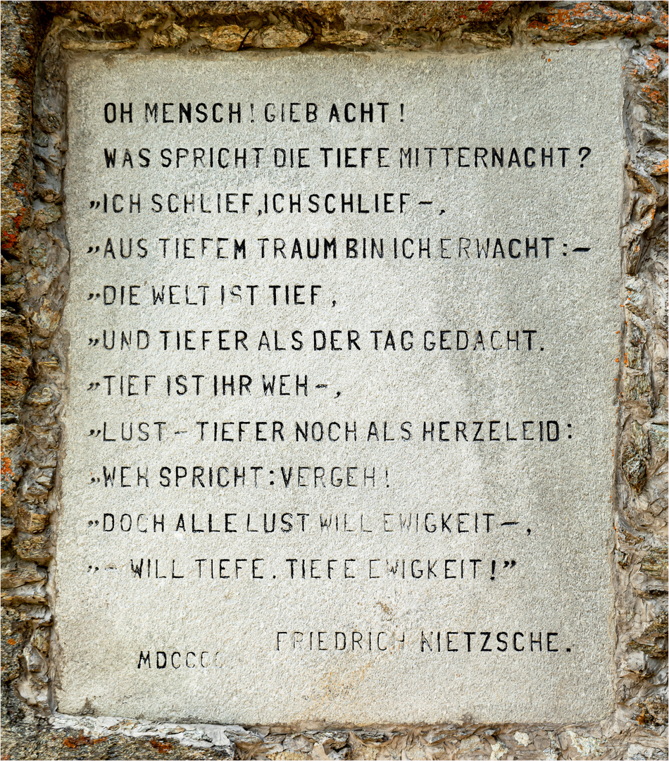 “Nietzsche’s Halbinsel” …