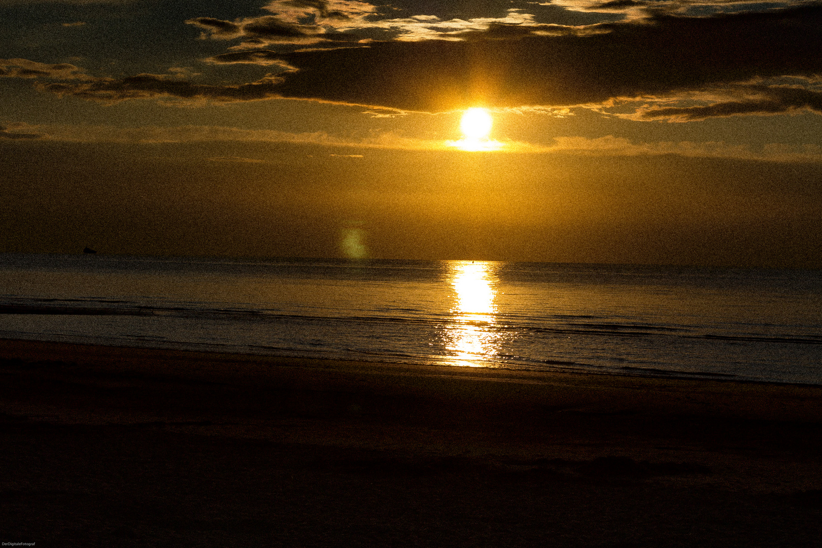 Nieuwvliet Bad Strand Abends