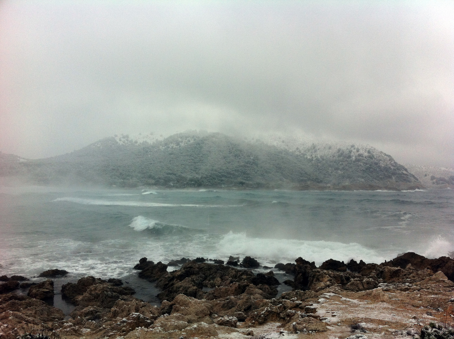 Nieve en Cala Ratjada