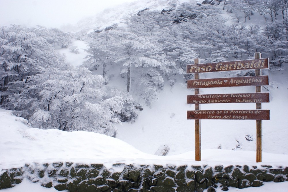 Nieve en la Patagonia-Argentina