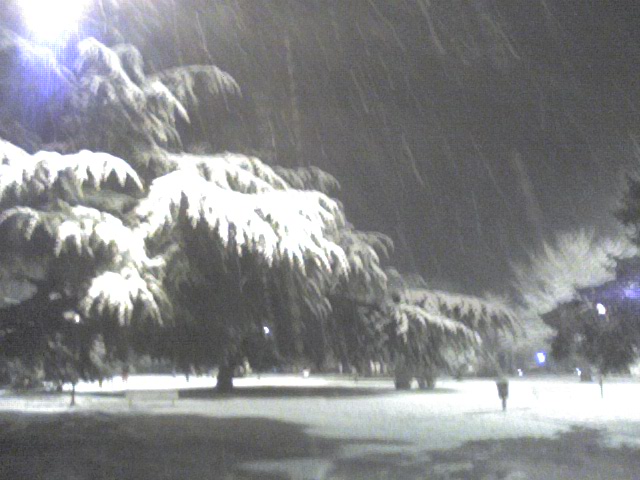 Nieve en la plaza