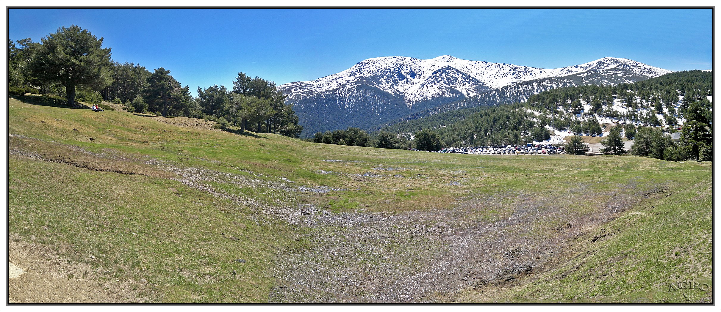 Nieve y bosques, Cotos, Madrid. Pano (3 Img.) I