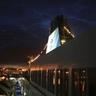 Night at the port of Newcastle