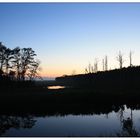 Night falls at Chincoteague Island