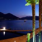 night falls over lago maggiore