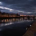 Night Falls Over The Arno River.