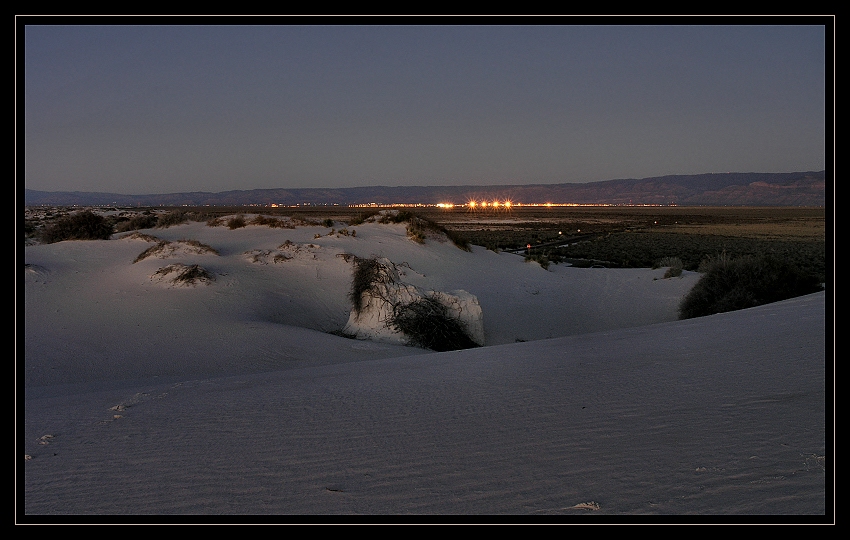 night falls @ White Sands National Monument