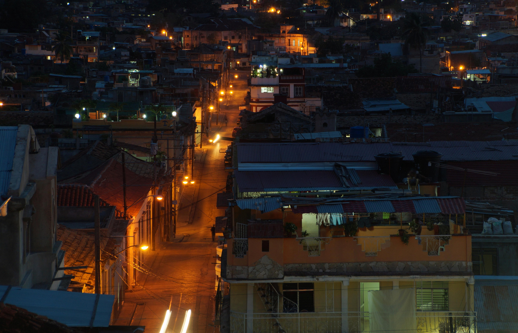 Night in Santiago de Cuba