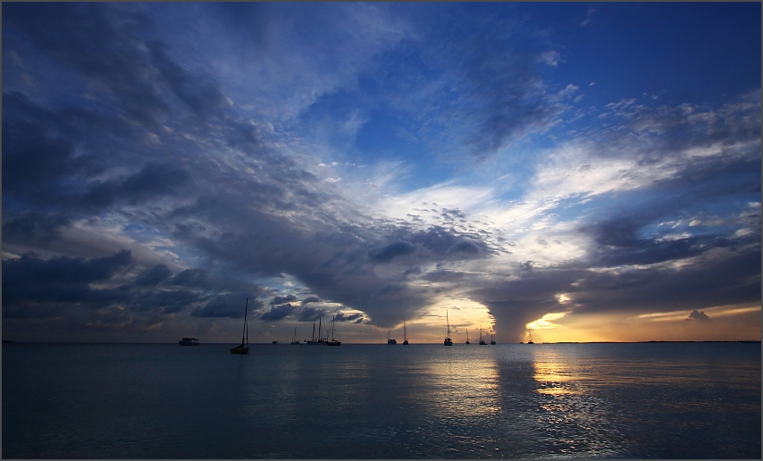 night in the harbor