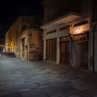 Night in the Streets of Paphos Cyprus 