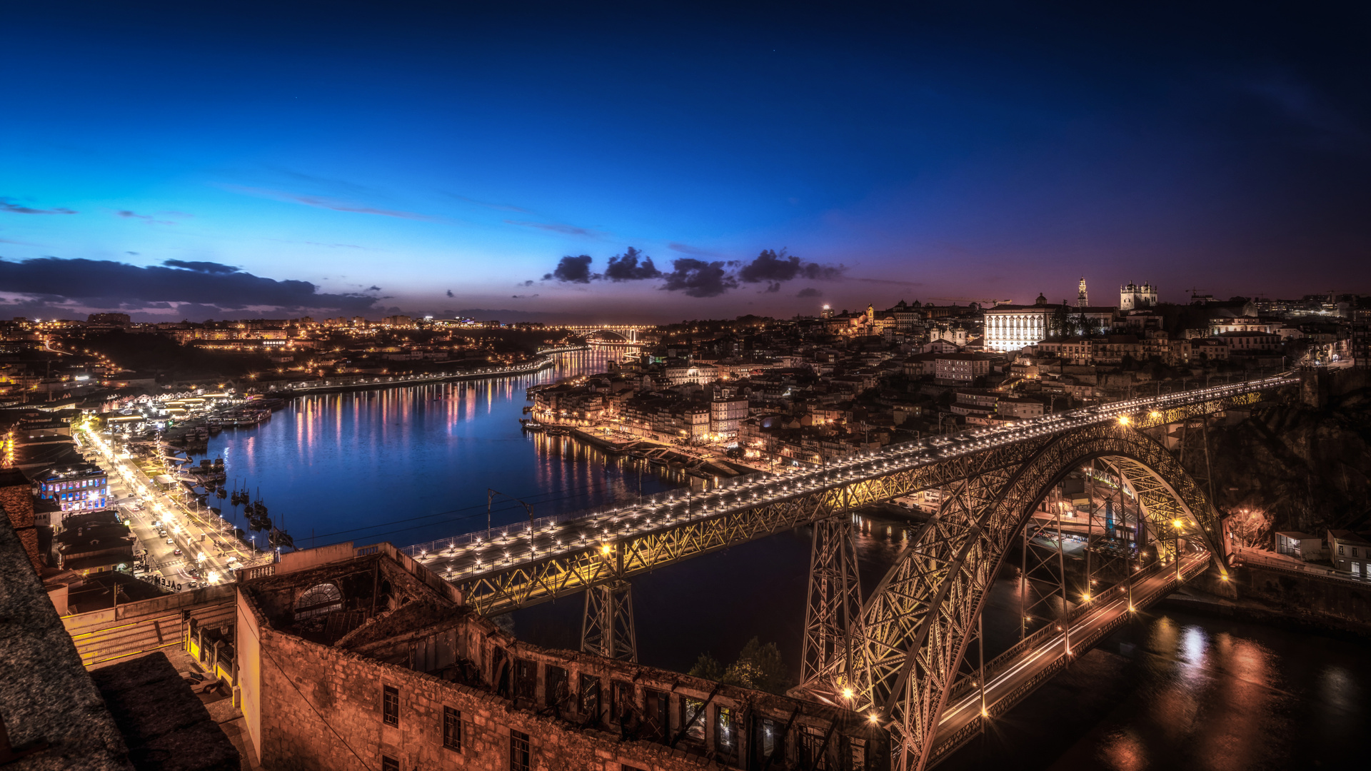 night lights in Porto