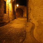 Night lights in the alley