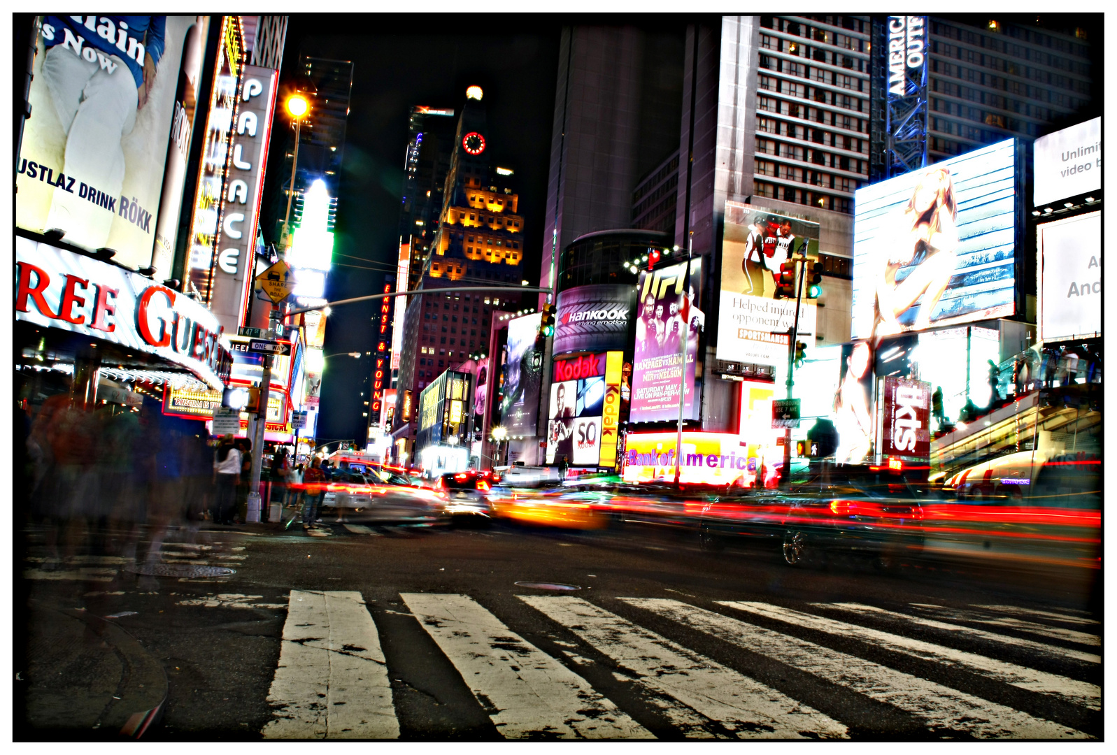 Night lights of NEW YORK