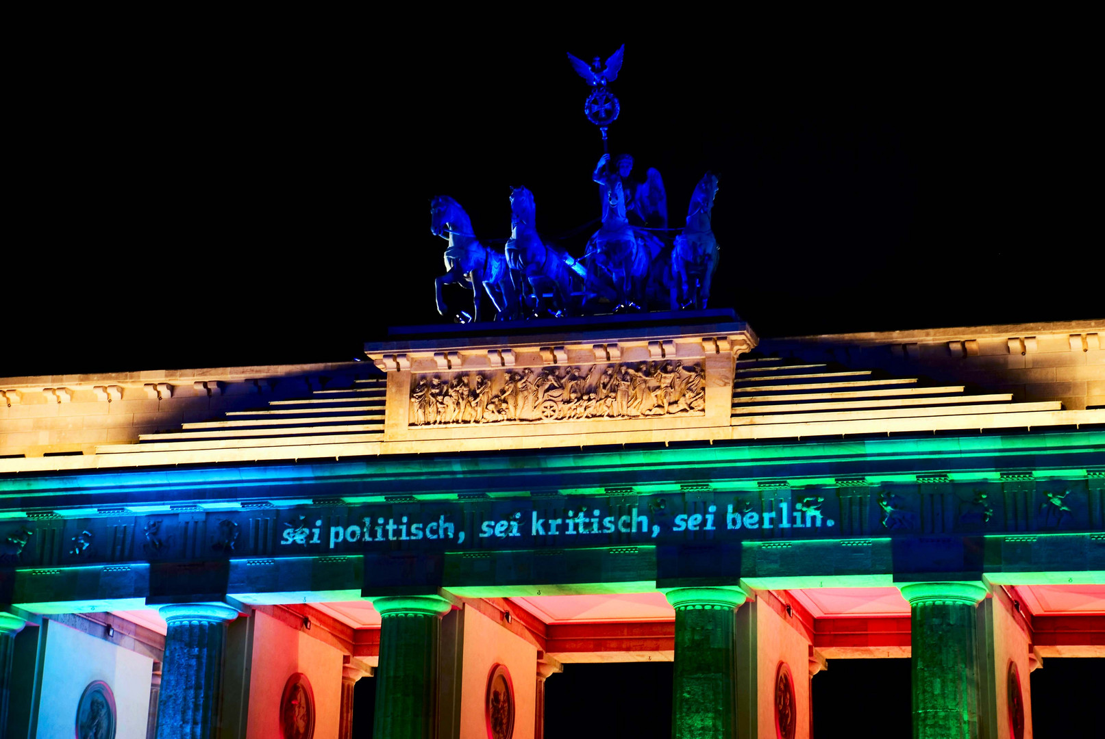 Night of the Light am Brandenburger Tor