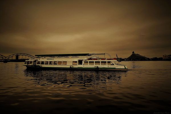 Night on the Daugava River