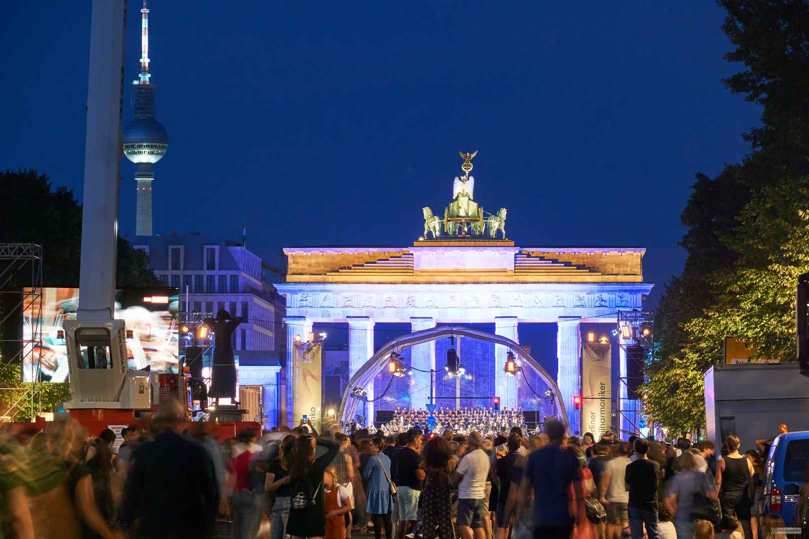 Night-Open-Air beim Brandenburger Tor