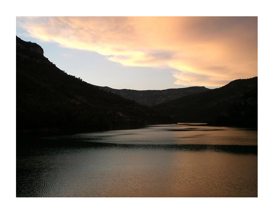 Night over the lake