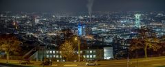 Night panoramic view of Zürich