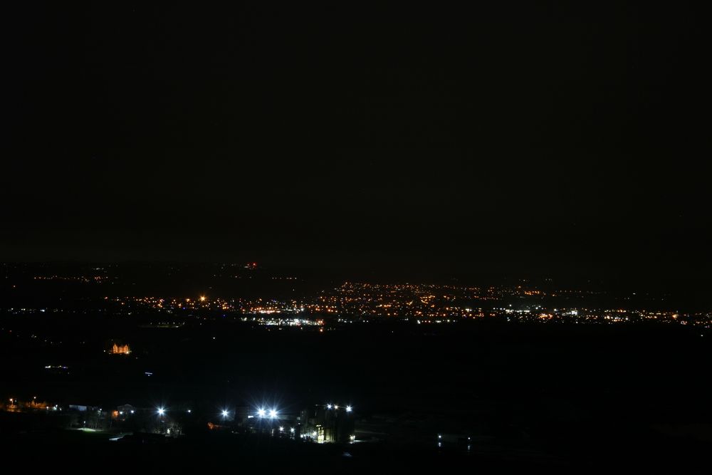 Night  shot from Westbury Whitehorse