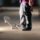 Night skateboarding